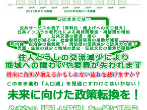 皆さんに知ってほしい「沼田市の人口減少」