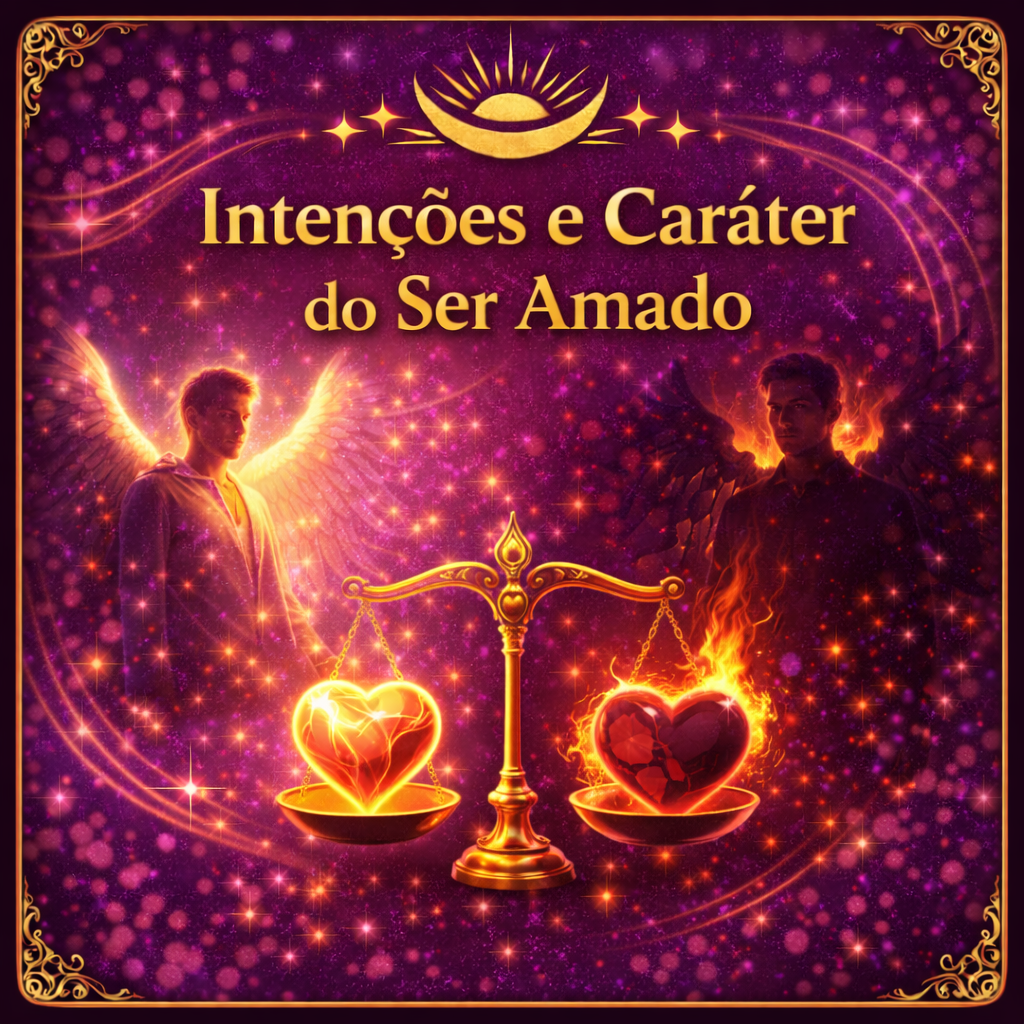 INTENÇÕES E CARÁTER DO SER AMADO