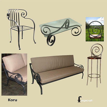 Koru Tables and Seating by Ironcraft