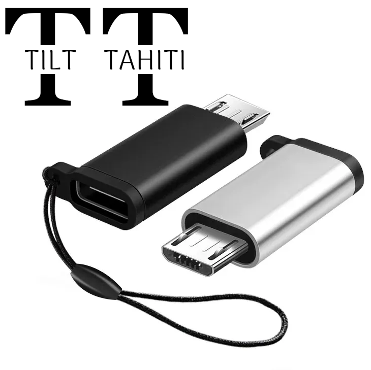 Miniature : Adaptateur OTG Type-C femelle/micro USB mâle