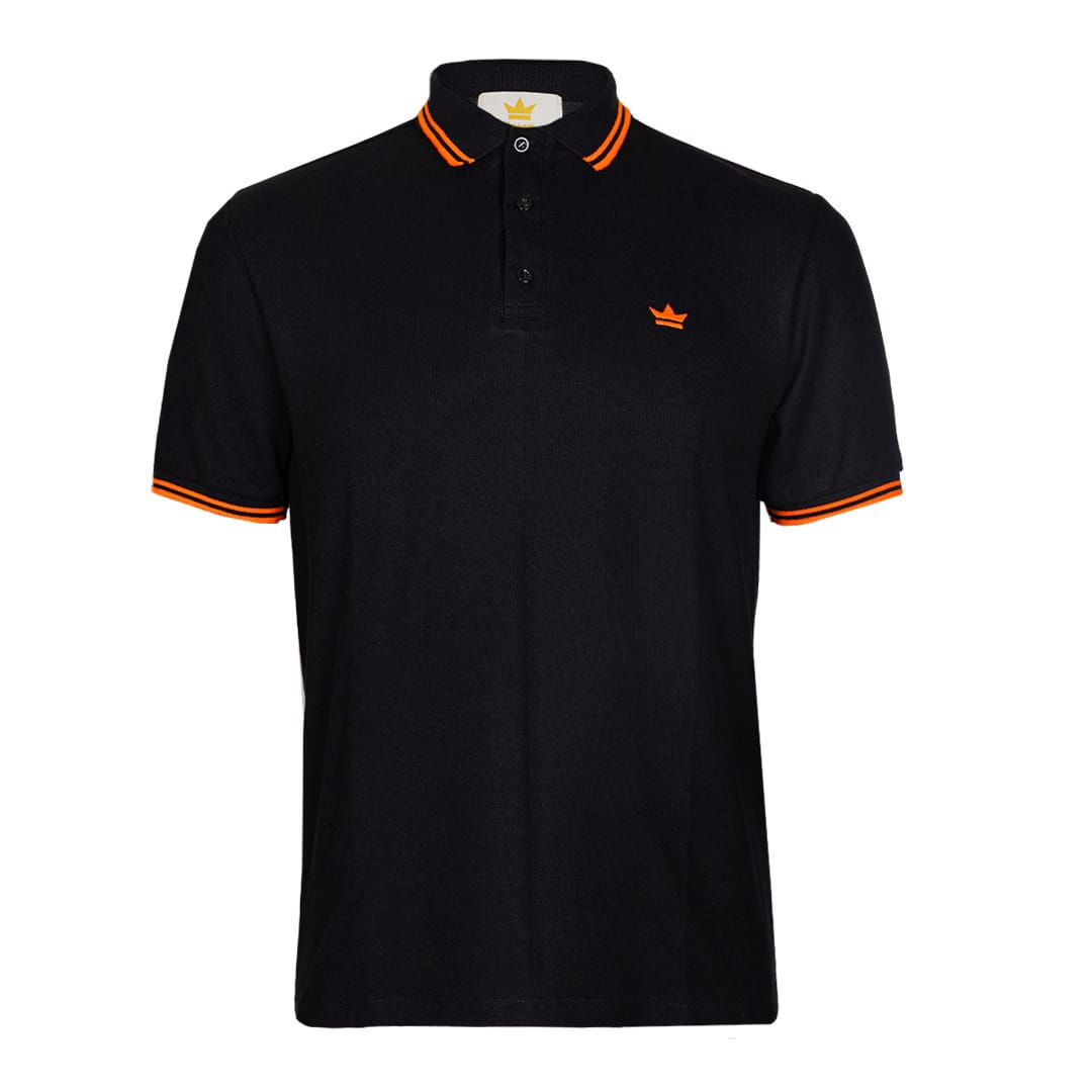 Upsett Black & Ginger Polo Shirt.