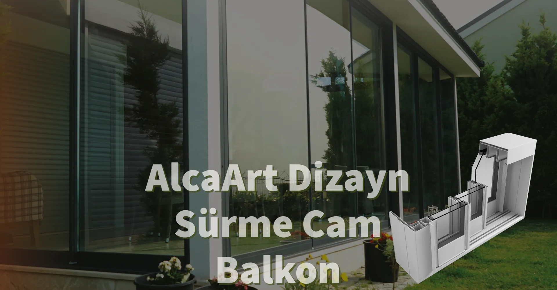 sürme cam balkon Teras Quartet Konfor