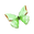 green butterfly