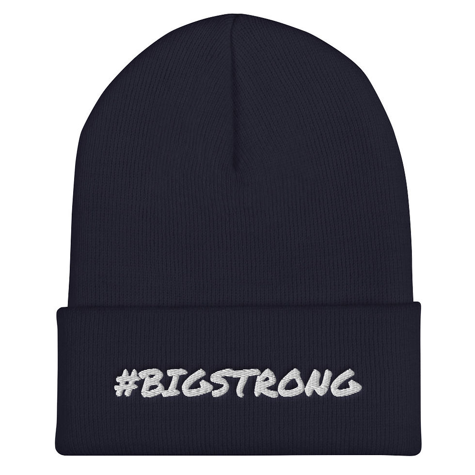 Thumbnail: Cuffed "#BigStrong" Beanie