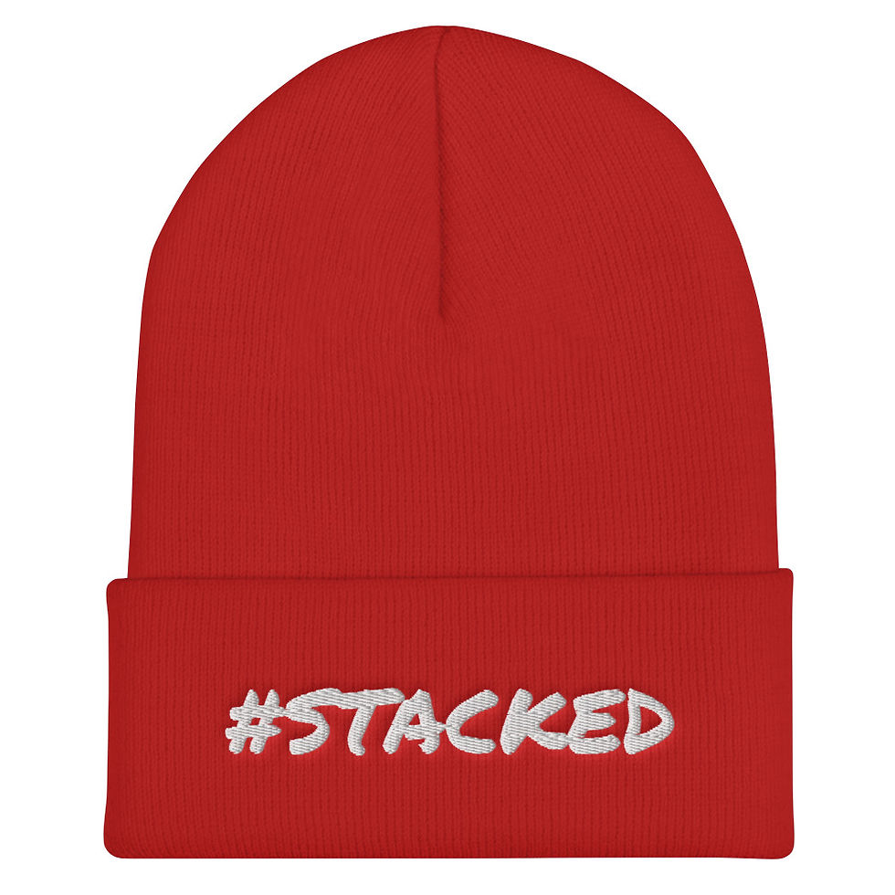 Thumbnail: Cuffed "#Stacked" Beanie