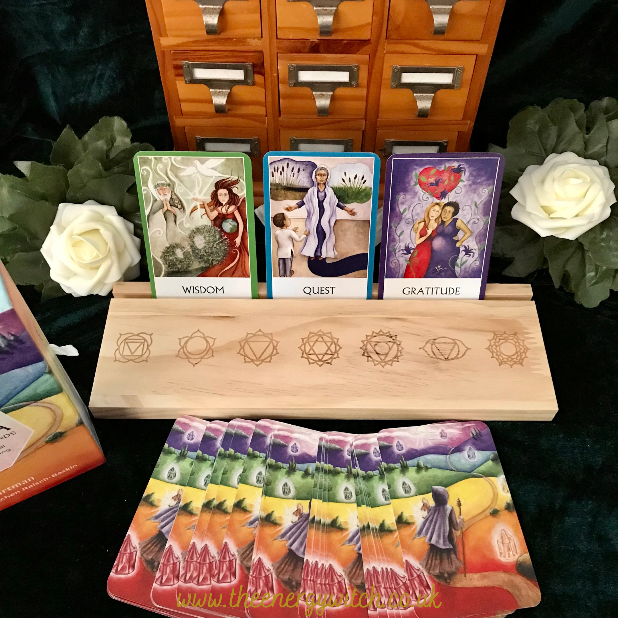 Seven Chakras - Natural Tarot Card Stand