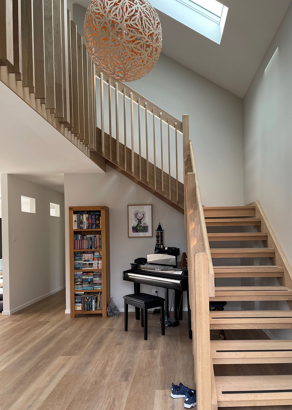 American white oak stairs