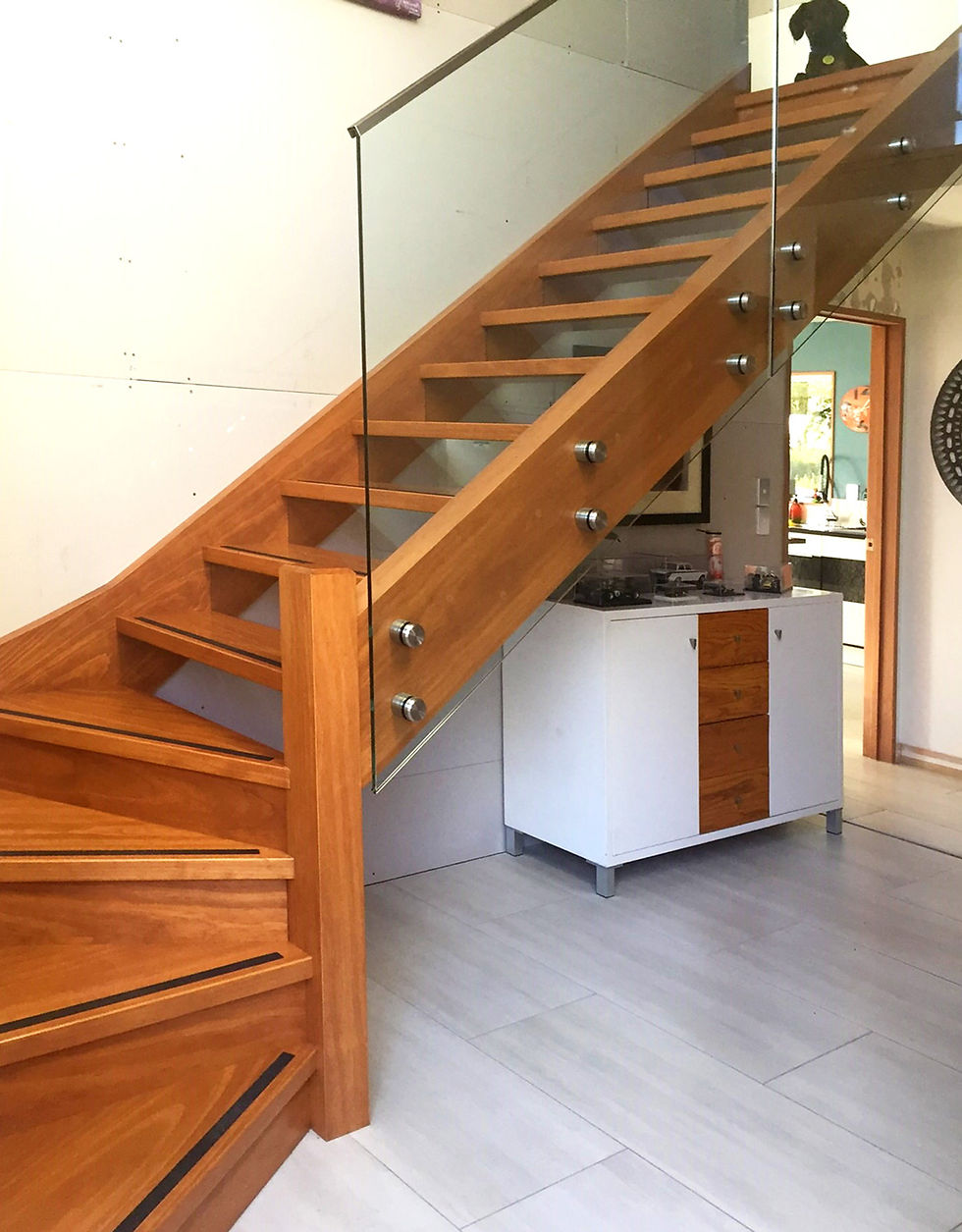 Open Tread Timber Stairs