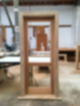 Red cedar timber door