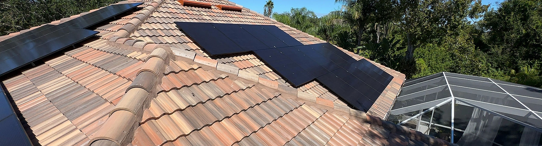Tile roof replacement with solar panel installation and whole-home battery backup