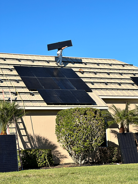 Metal Roof Replacement with Solar Detach and Reset in Sarasota