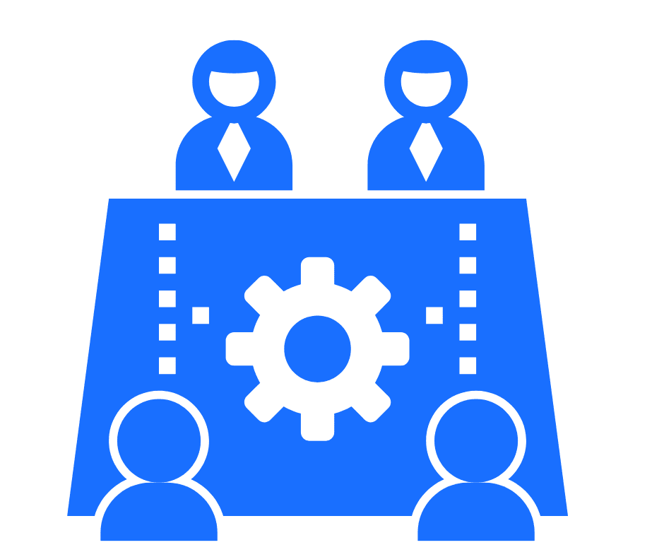 Blaues Icon für Firmenevents