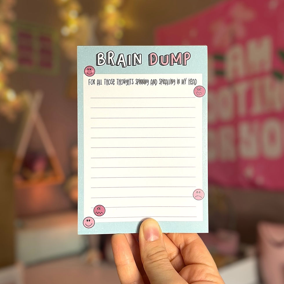 Thumbnail: A6 Brain Dump Notepad