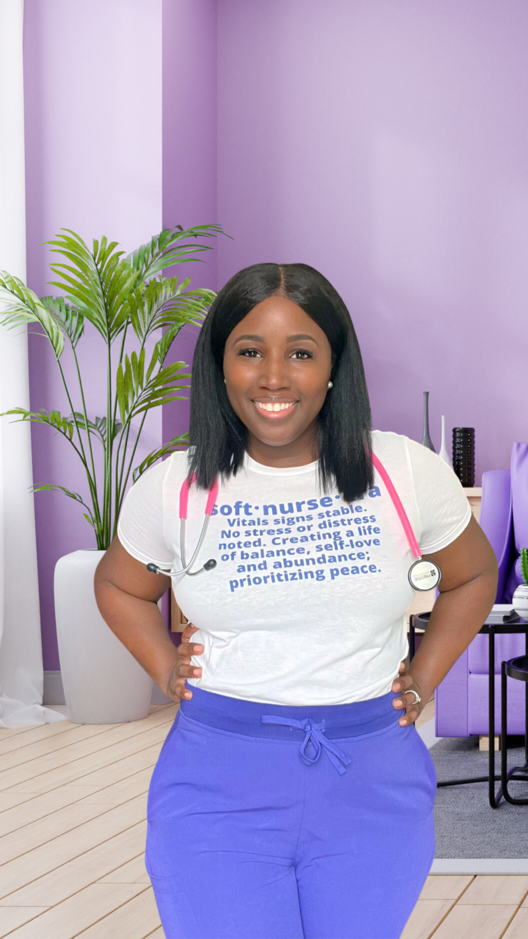 Soft Nurse Era (Purple font) White Women's Relaxed T-Shirt