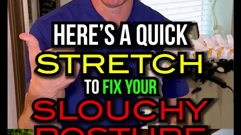 Fix Slouchy Posture with This Home Exercise