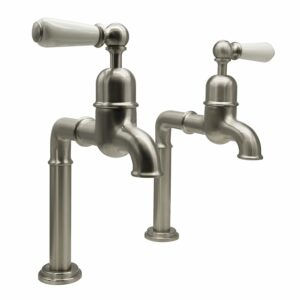 Thumbnail: Bidbury  Hanford Lever Deck Mounted Tall Bib Taps (Pair)