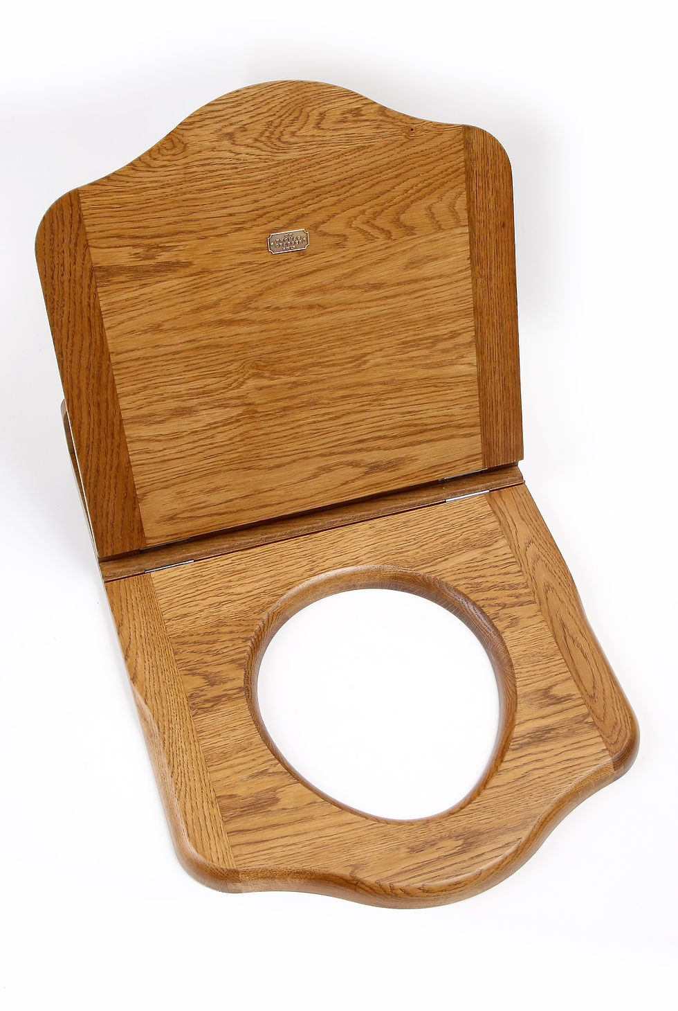 Thumbnail: Thomas Crapper Throne Wood Toilet Seat, Cover and hinges