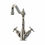 Thumbnail: Bidbury Warwick Twin-Handle Country-Style 1TH Kitchen Sink Mixer with X-heads