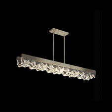 Fine Art Handcrafted Lighting Strata oblong pendant at Rebecca Scott Furniture soft bronze