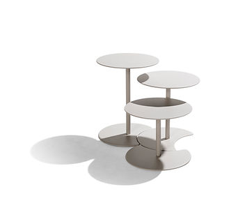 drops side table coffee table by tribu at rebecca scott furniture outdoor tables teak alum