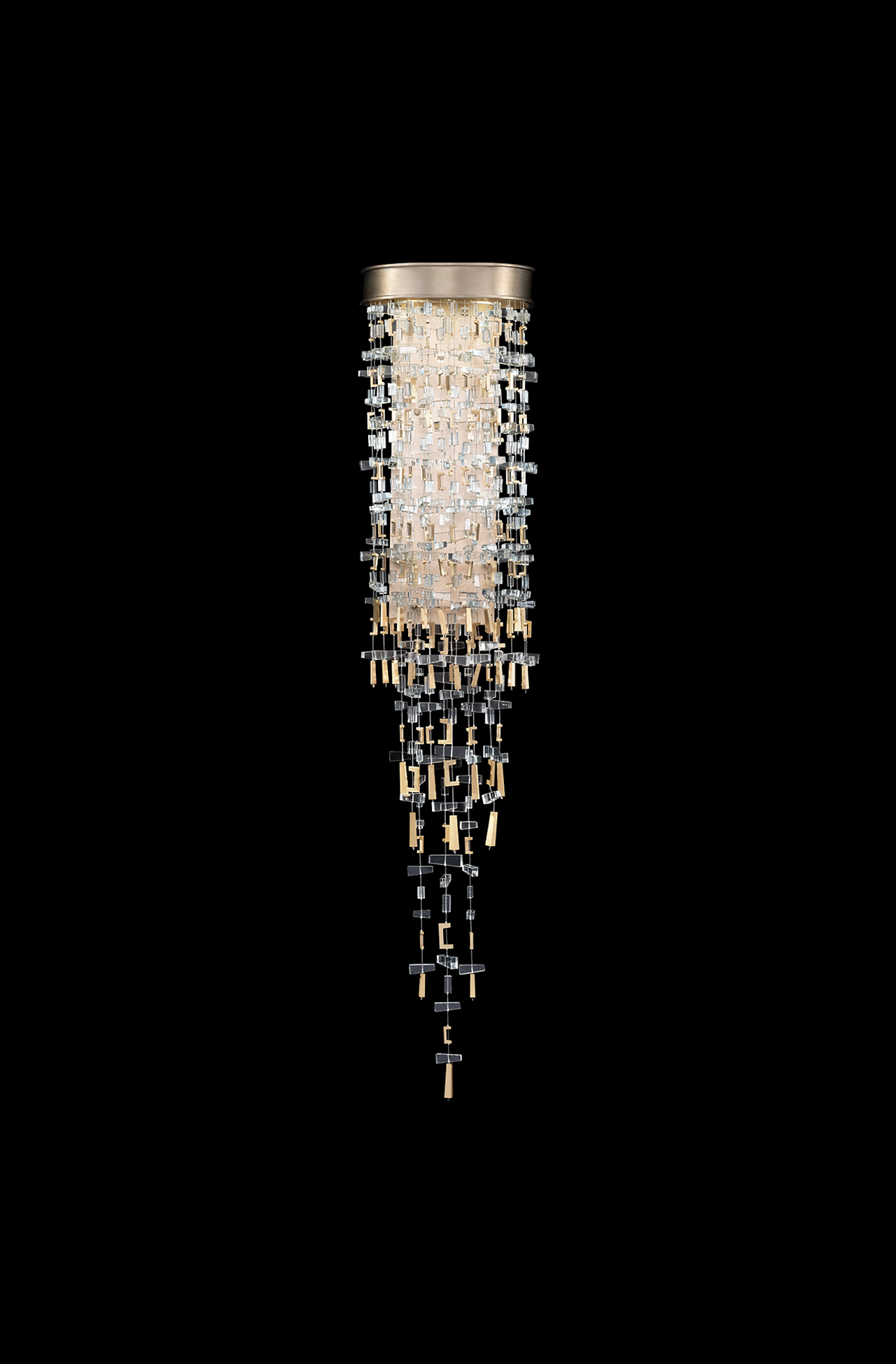 capri wall light, studio glass and metal
