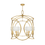 Thumbnail: cienfuegos chandelier with shades metal chandelier gold leaf finish by Fine Art Handcrafted Lighting Rebecca Scott