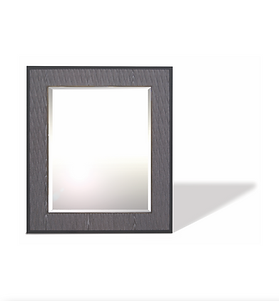 Diamond mirror by rebecca scott furniture pressed veneer antique bronze grey ash made in e