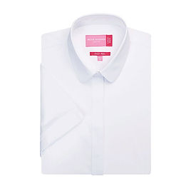 Ladies Soave Short Sleeve Poplin Shirt