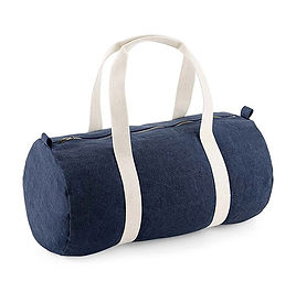 Denim Barrel Bag