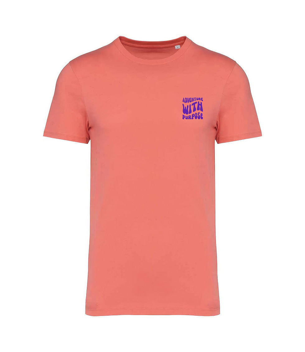 Thumbnail: CORAL TEE  |  ADVENTURE WITH PURPOSE  |  VIBRANT