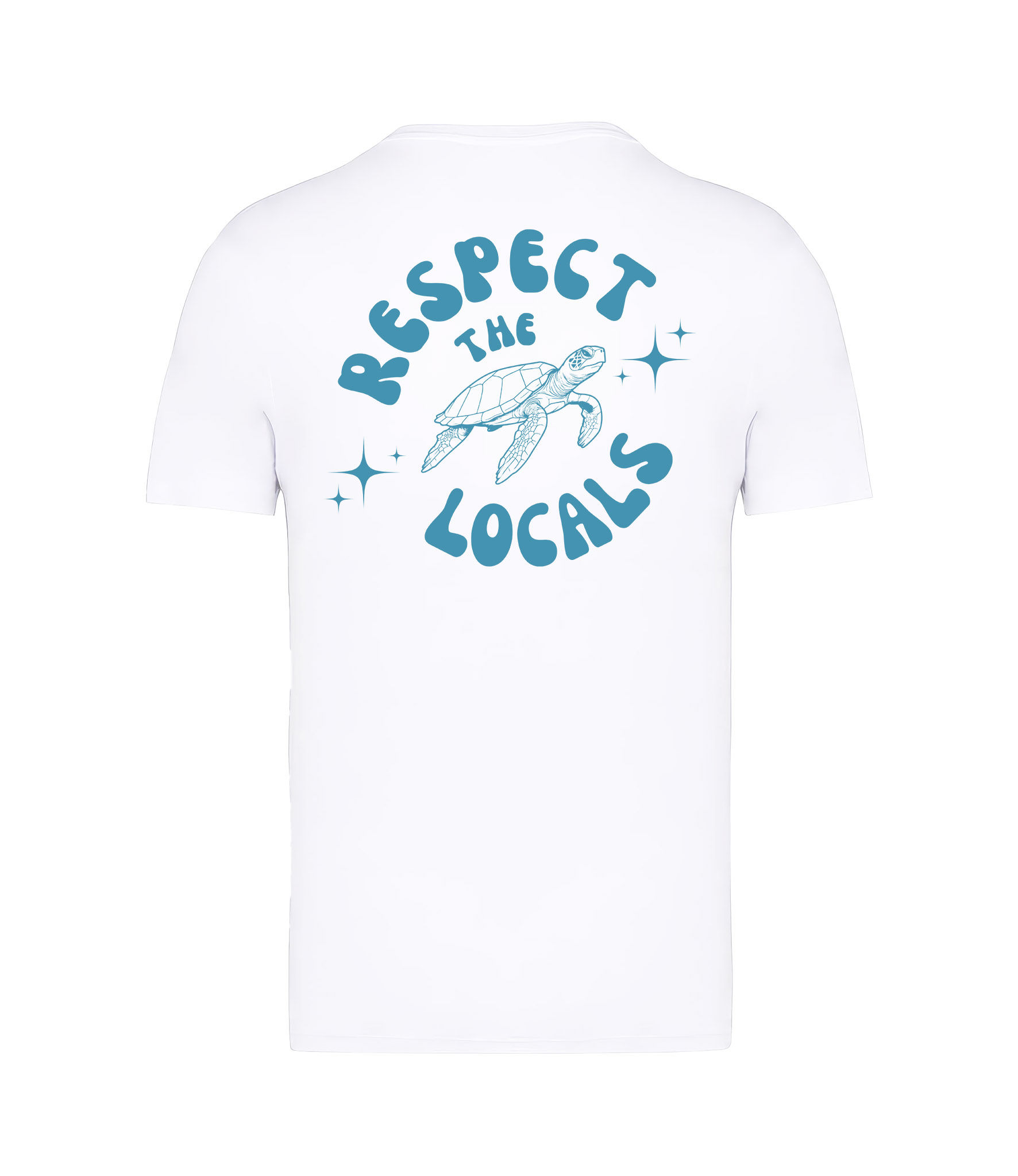 WHITE TEE  |  RESPECT THE LOCALS  |  VIBRANT