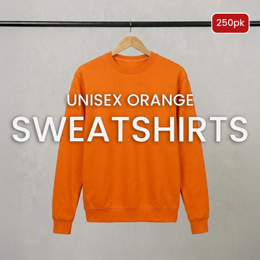 Unisex Orange Sweatshirts (250pk)