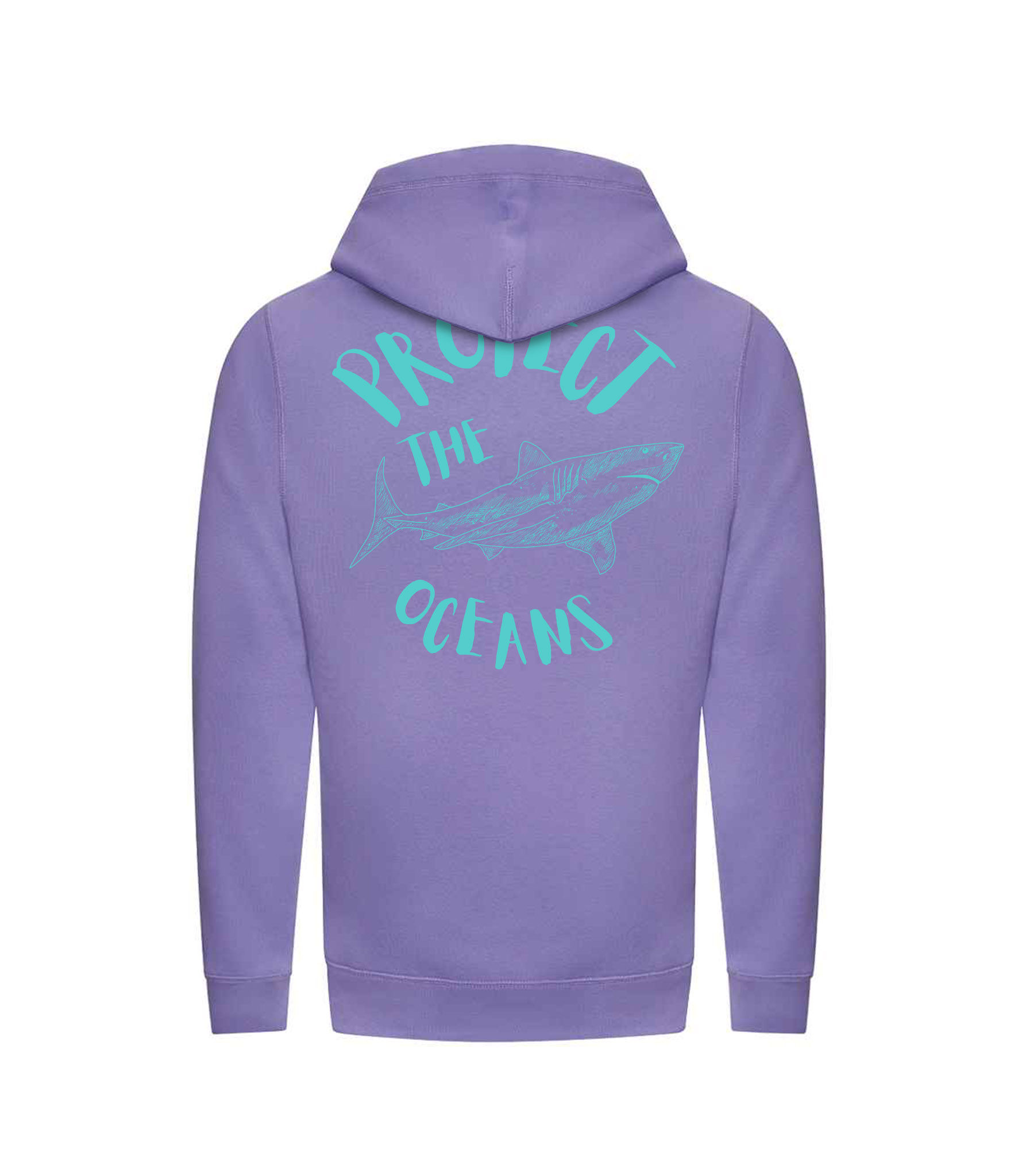 LAVENDER SCARF HOODIE | PROTECT THE OCEANS | VIBRANT