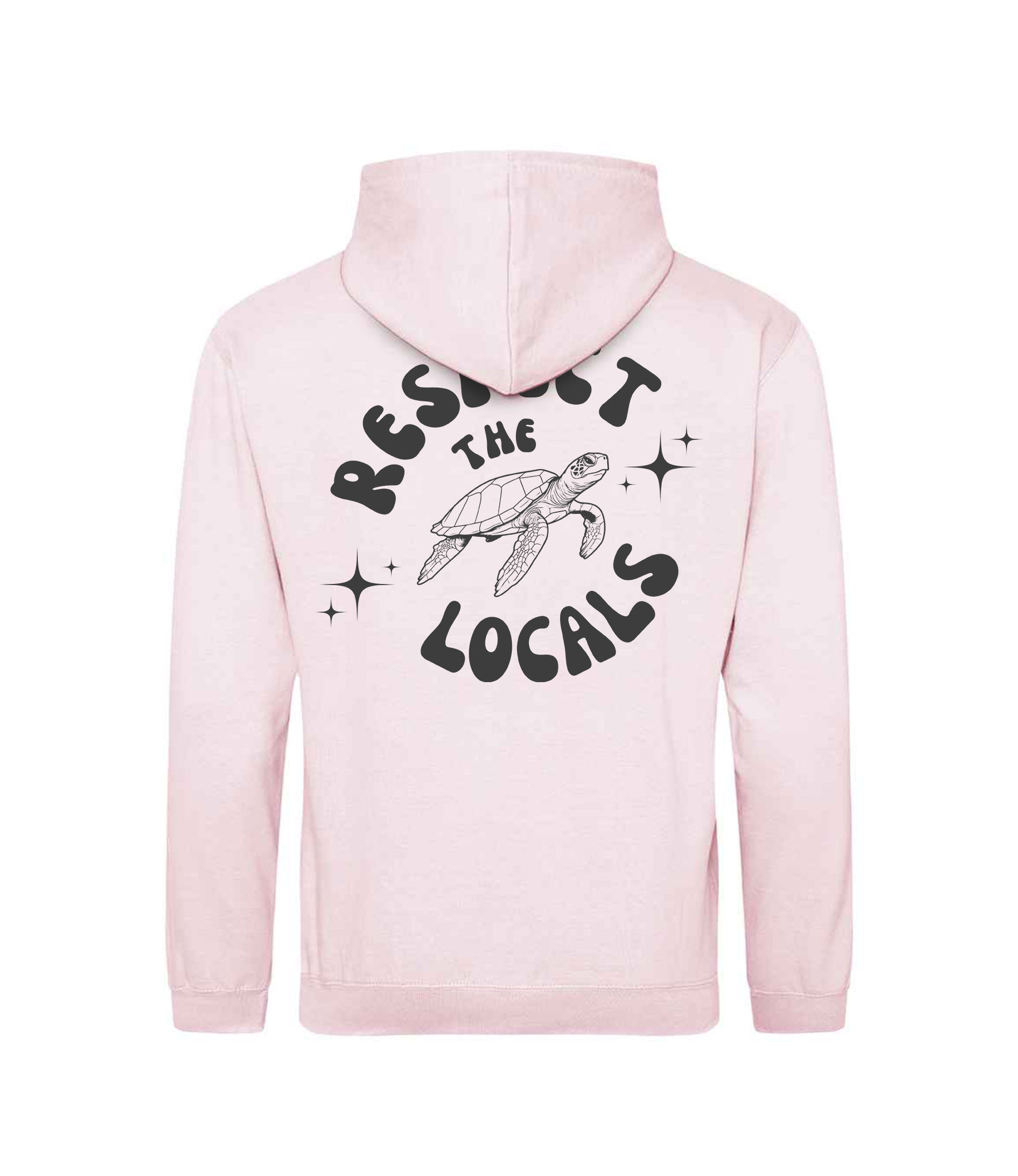 PINK HOODIE  |  RESPECT THE LOCALS  |  NEUTRAL