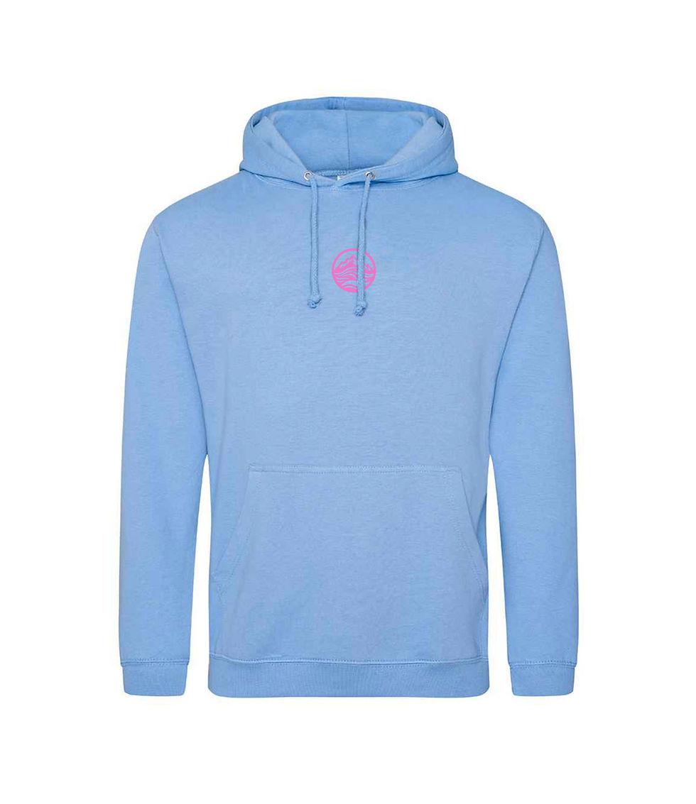 Thumbnail: LIGHT BLUE HOODIE  |  FOREVER CHASING SUNSETS  |  VIBRANT
