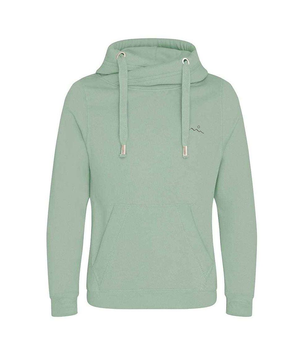 Thumbnail: SAGE SCARF HOODIE  |  FOREVER CHASING SUNSETS  |  VIBRANT