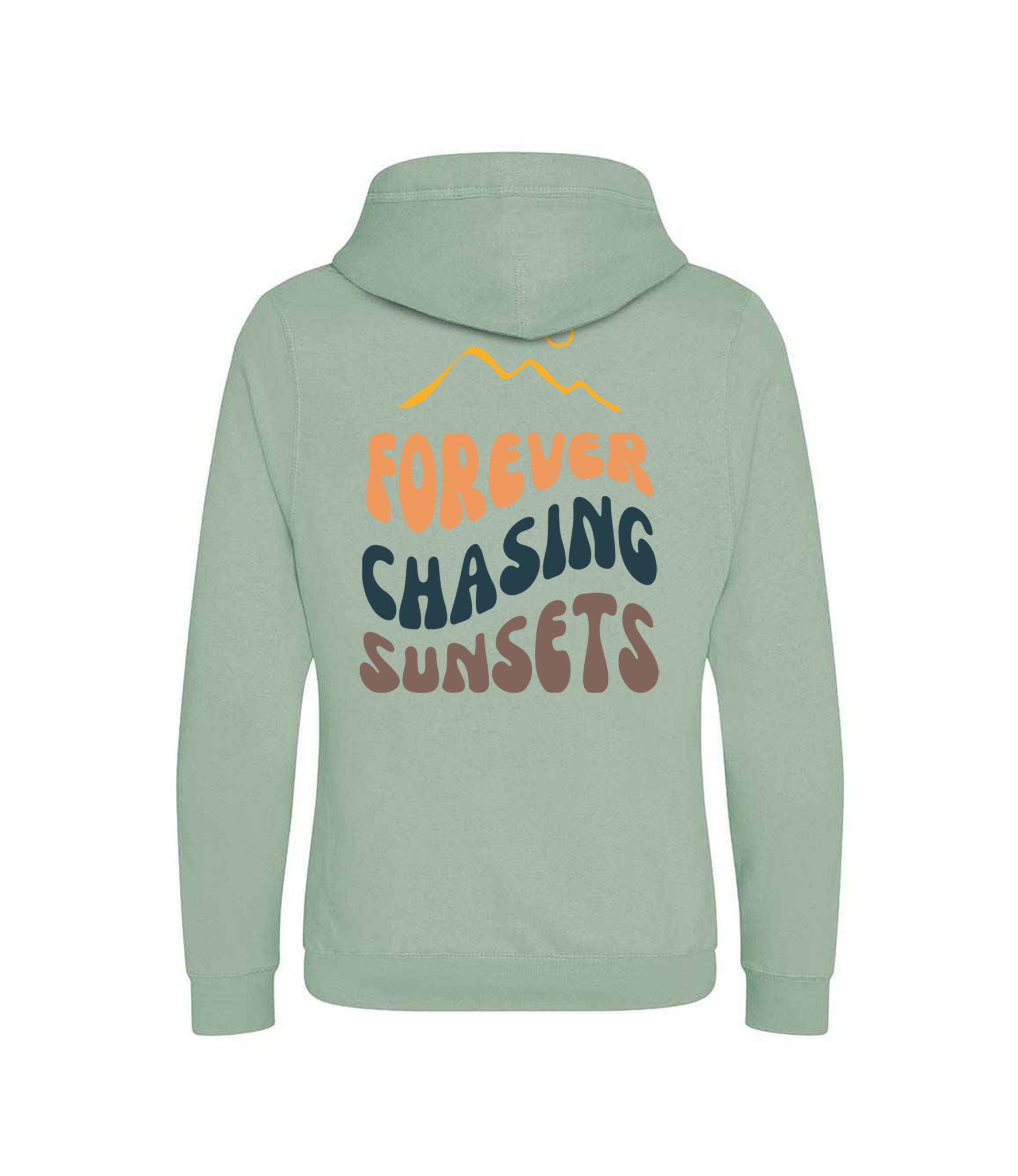 SAGE SCARF HOODIE  |  FOREVER CHASING SUNSETS  |  VIBRANT