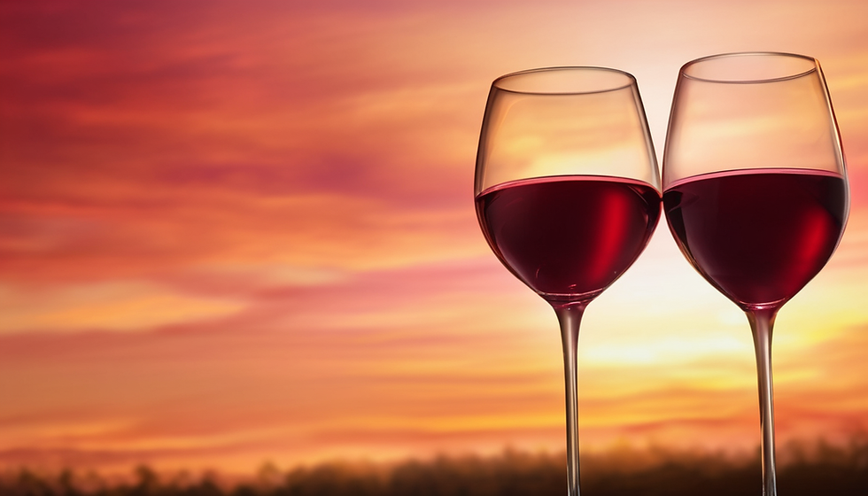 Dégustation de vins exclusifs au crépuscule