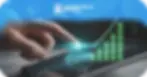 A digital hand interacts with a tablet displaying a glowing holographic truck and rising dollar symbols, under the Amazon Relay Dispatch logo, representing a profit growth calculator.