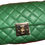 Thumbnail: Green Crossbody Gold Chain Purse 