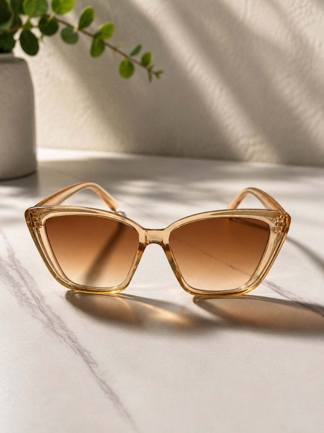 Cocoa Luxe Cat-Eye Sunglasses