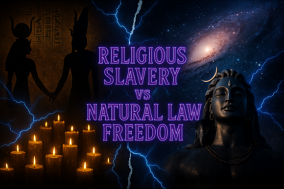 Religious Slavery vs Natural Law Icon for the A.S.A.R. R.A. Initiative for the Research and Alignment with Natural Law.
