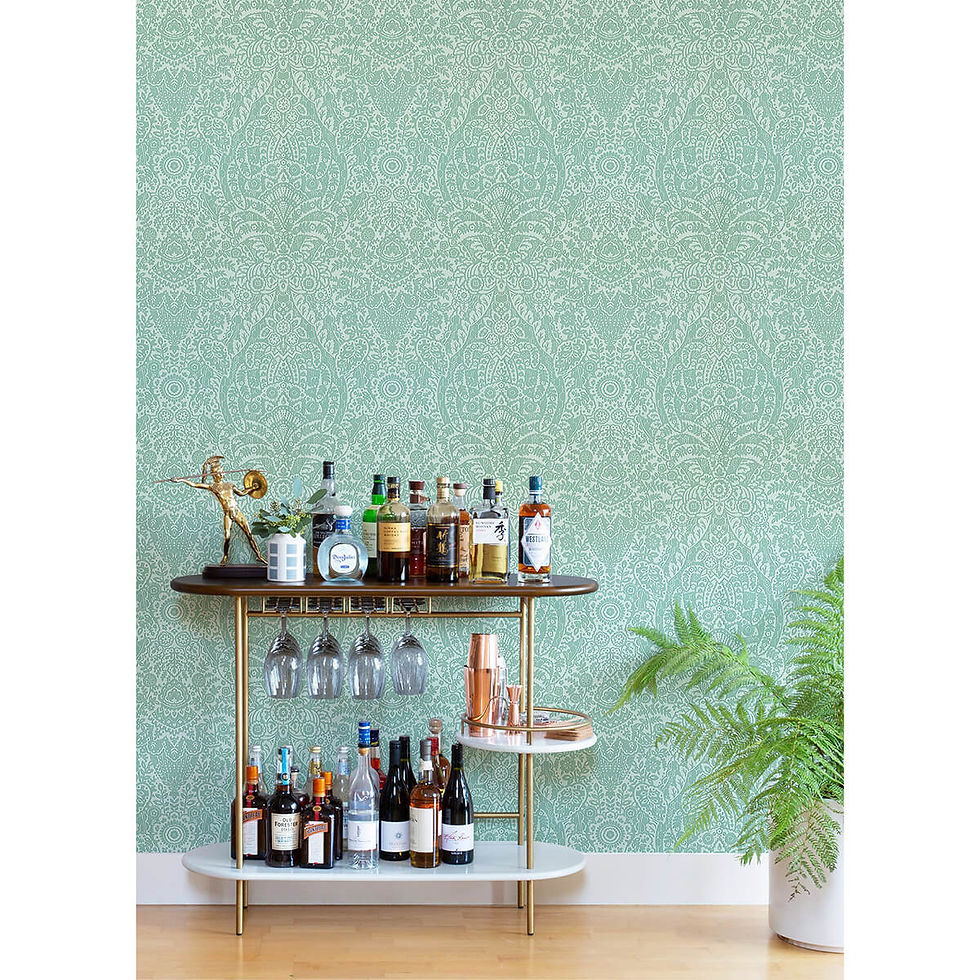 Thumbnail: A Street Print MARIS FLOCK DAMASK