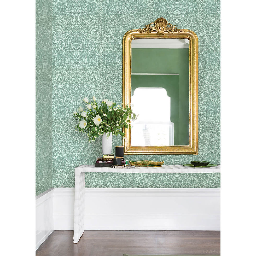 Thumbnail: A Street Print MARIS FLOCK DAMASK