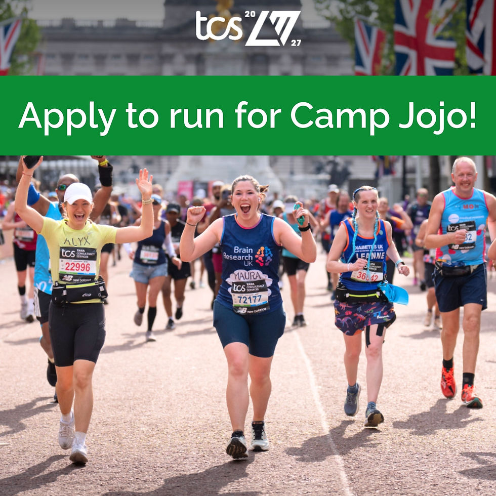 Run the 2027 Double TCS London Marathon for Camp Jojo!