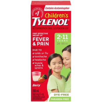 TYLENOL CHILD DYE FREE BERRY 100ML