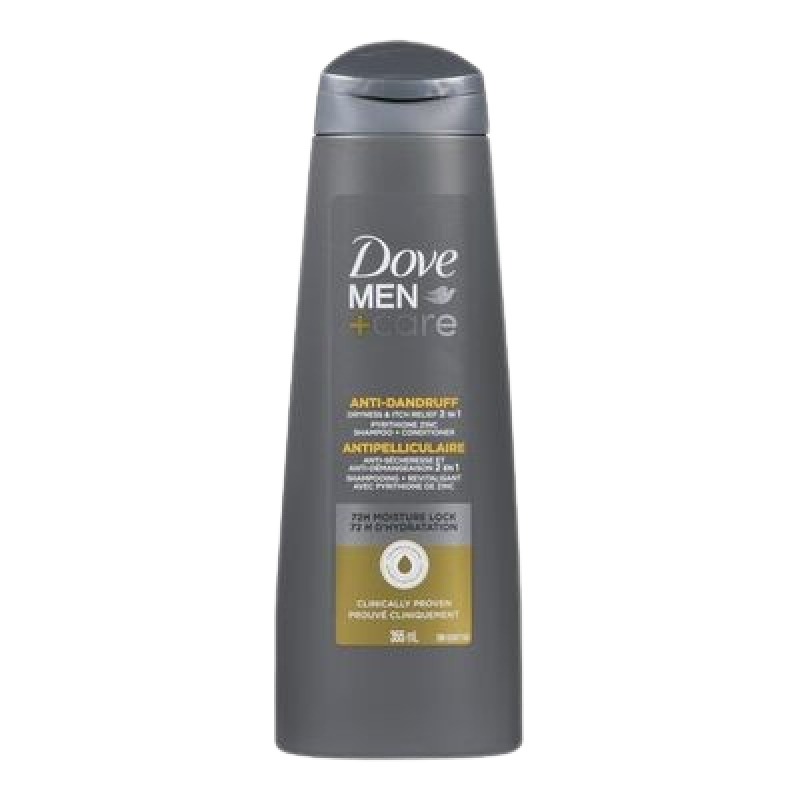 Dove 2-in-1 Anti-Dandruff Shampoo and Conditioner, Men+Care 355 mL