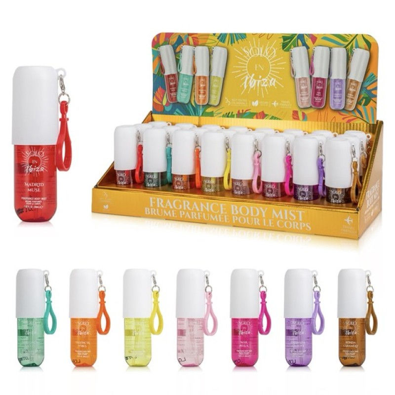 Fragrance Body Mist with Clip -30 mL- 24/disp