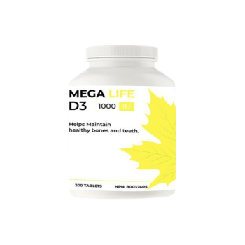 MEGA LIFE D3 1000 IU - 200 Tab