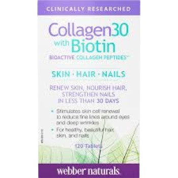 COLLAGEN 30 W/BIOTIN 120 WEBBER